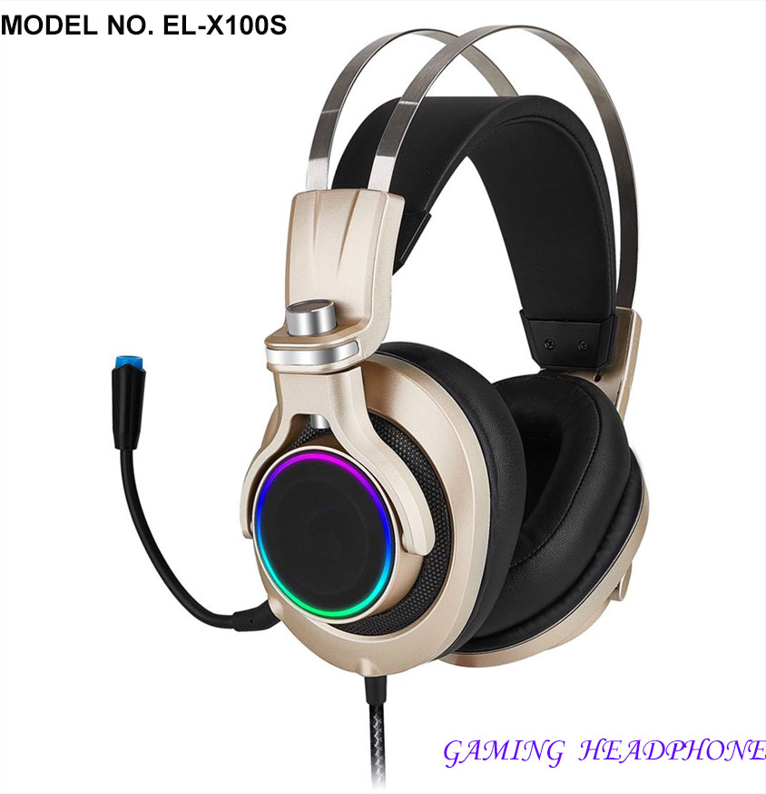 Gaming Headphone Virtual Surrounding 7.1 stereo sound with led