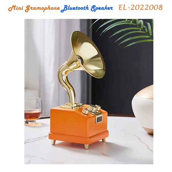 Mini Gramophone Bluetooth Speaker  Model EL-2022008